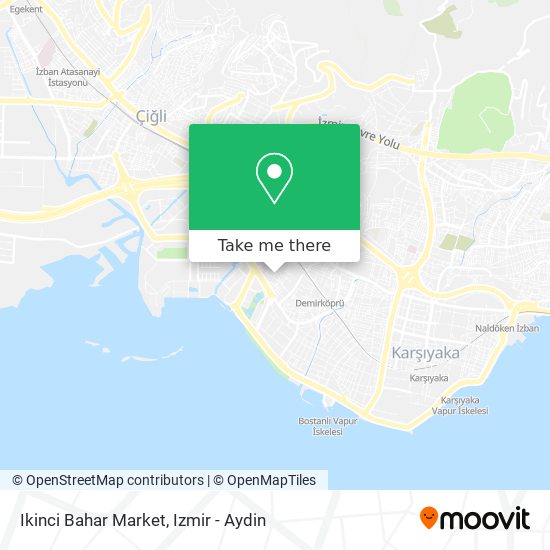 Ikinci Bahar Market map