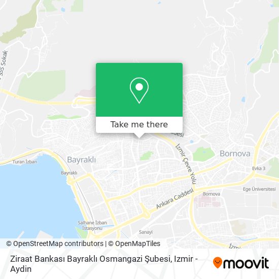 Ziraat Bankası Bayraklı Osmangazi Şubesi map