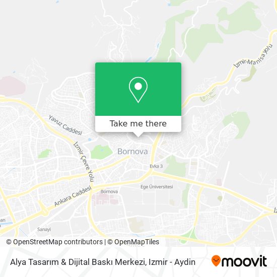 Alya Tasarım & Dijital Baskı Merkezi map