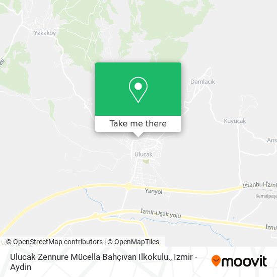 Ulucak Zennure Mücella Bahçıvan Ilkokulu. map