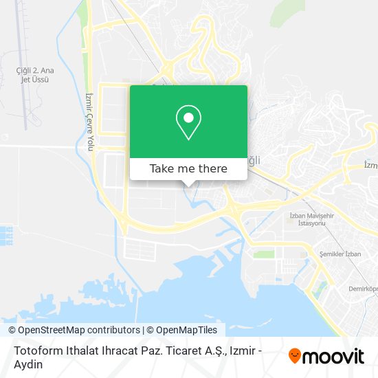 Totoform Ithalat Ihracat Paz. Ticaret A.Ş. map