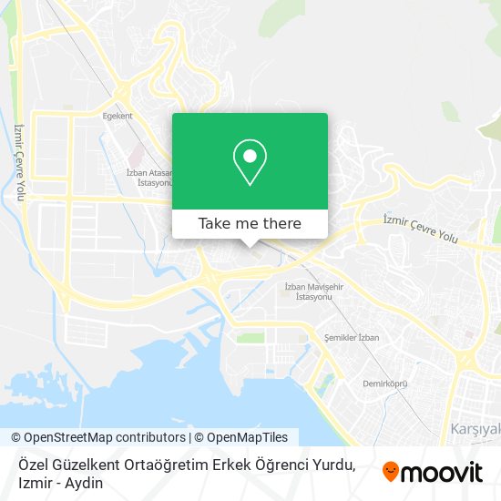 Özel Güzelkent Ortaöğretim Erkek Öğrenci Yurdu map