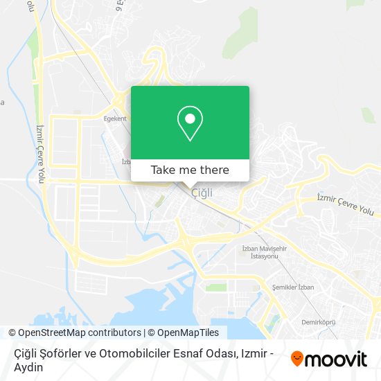 Çiğli Şoförler ve Otomobilciler Esnaf Odası map