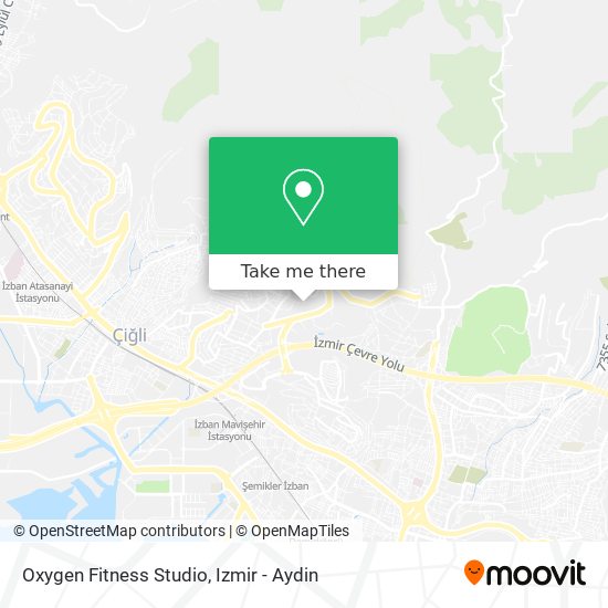 Oxygen Fitness Studio map