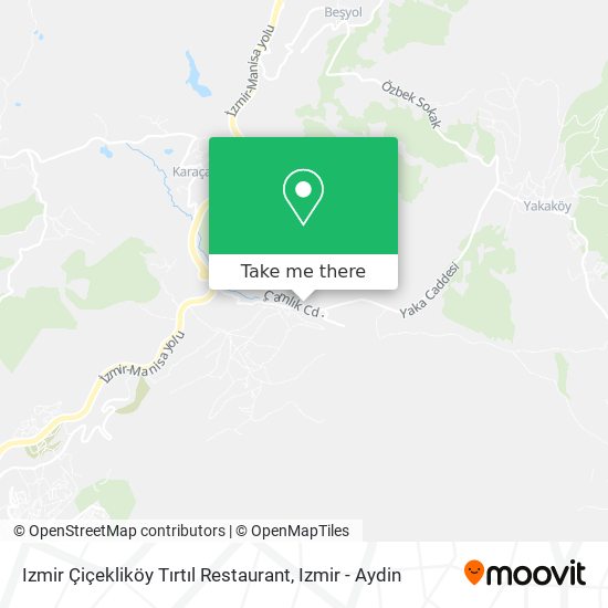 Izmir Çiçekliköy Tırtıl Restaurant map
