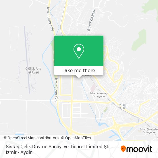 Sistaş Çelik Dövme Sanayi ve Ticaret Limited Şti. map