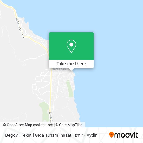 Begovıl Tekstıl Gıda Turızm Insaat map