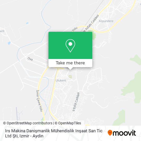 Irs Makina Danişmanlik Mühendislik Inşaat San Tic Ltd Şti map
