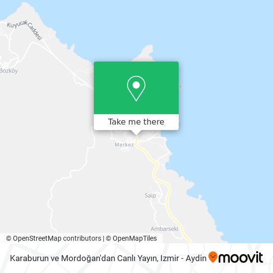 Karaburun ve Mordoğan'dan Canlı Yayın map
