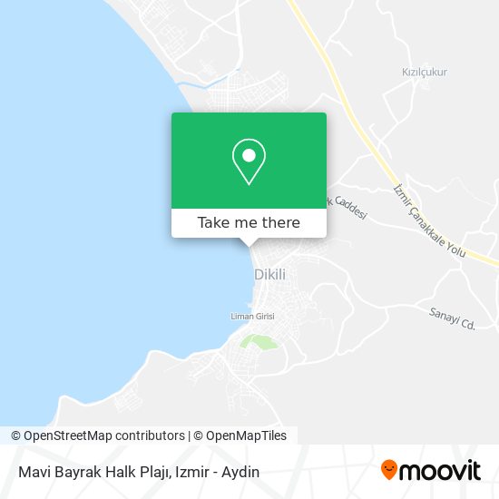 Mavi Bayrak Halk Plajı map