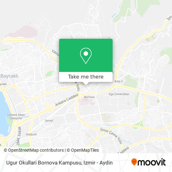 Ugur Okullari Bornova Kampusu map