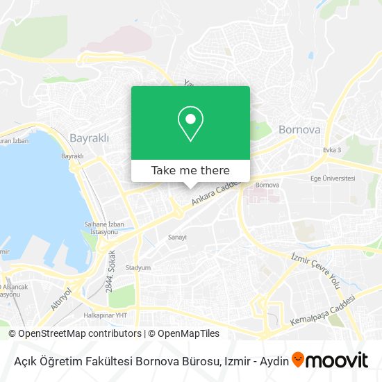Açık Öğretim Fakültesi Bornova Bürosu map