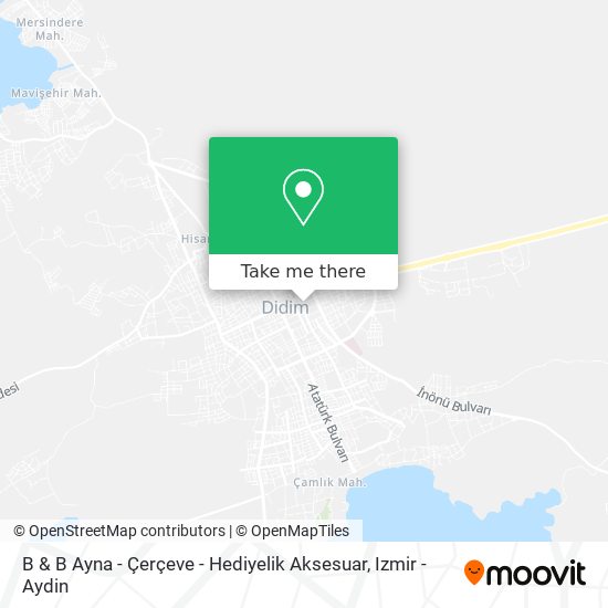 B & B Ayna - Çerçeve - Hediyelik Aksesuar map