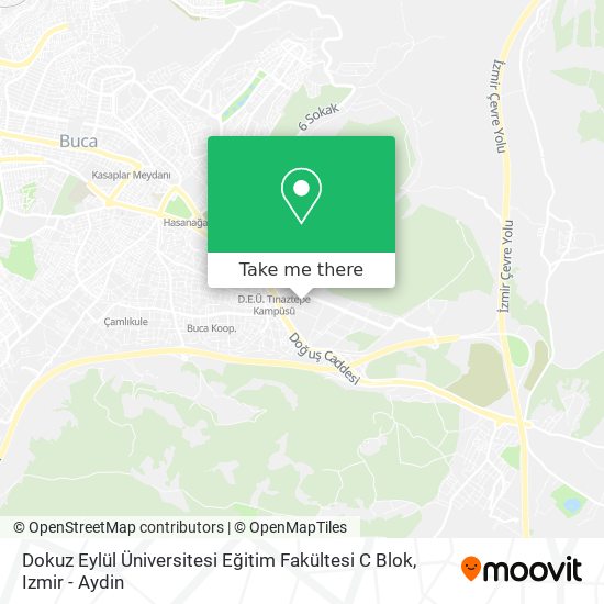 Dokuz Eylül Üniversitesi Eğitim Fakültesi C Blok map