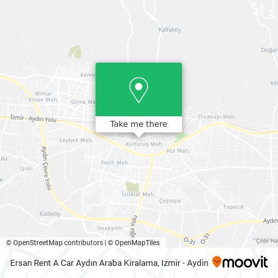 Ersan Rent A Car Aydın Araba Kiralama map