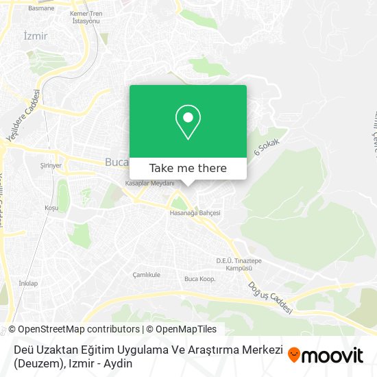 Deü Uzaktan Eğitim Uygulama Ve Araştırma Merkezi (Deuzem) map