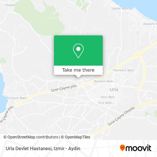 Urla Devlet Hastanesi map