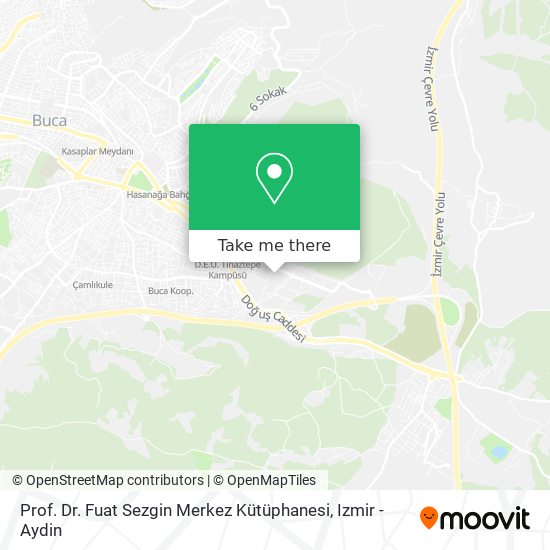 Prof. Dr. Fuat Sezgin Merkez Kütüphanesi map