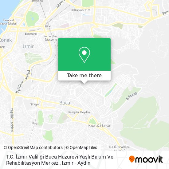 T.C. İzmir Valiliği Buca Huzurevi Yaşlı Bakım Ve Rehabilitasyon Merkezi map