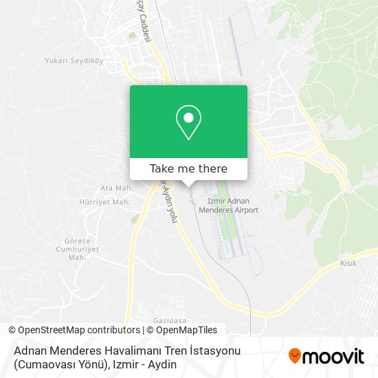 Adnan Menderes Havalimanı Tren İstasyonu (Cumaovası Yönü) map