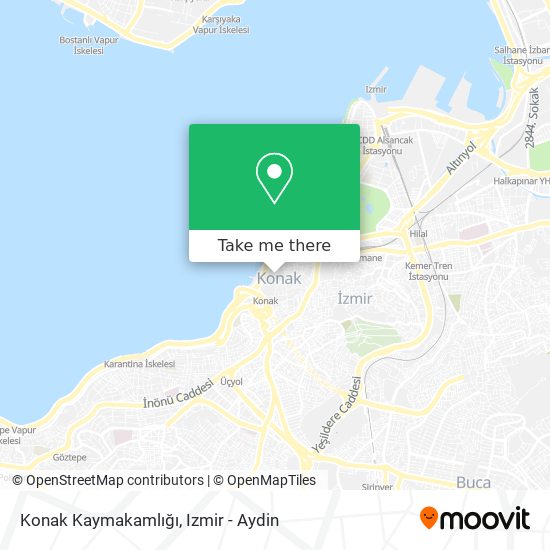 Konak Kaymakamlığı map