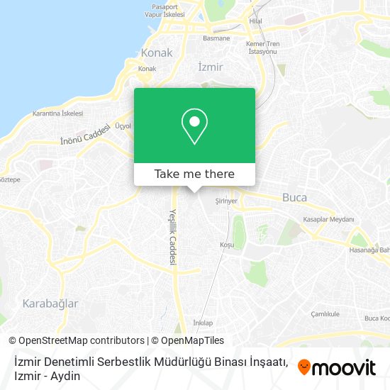İzmir Denetimli Serbestlik Müdürlüğü Binası İnşaatı map