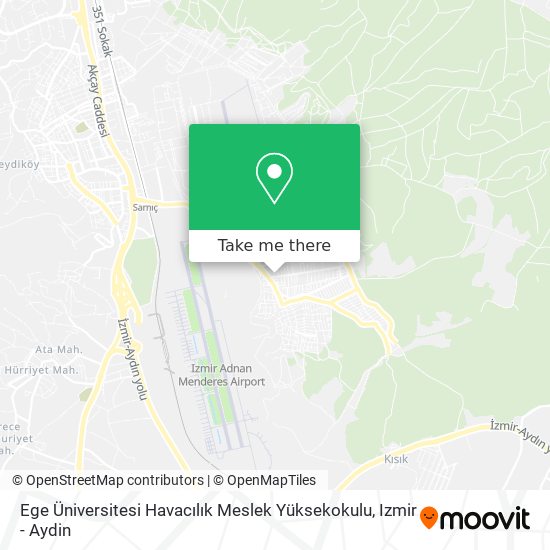 Ege Üniversitesi Havacılık Meslek Yüksekokulu map