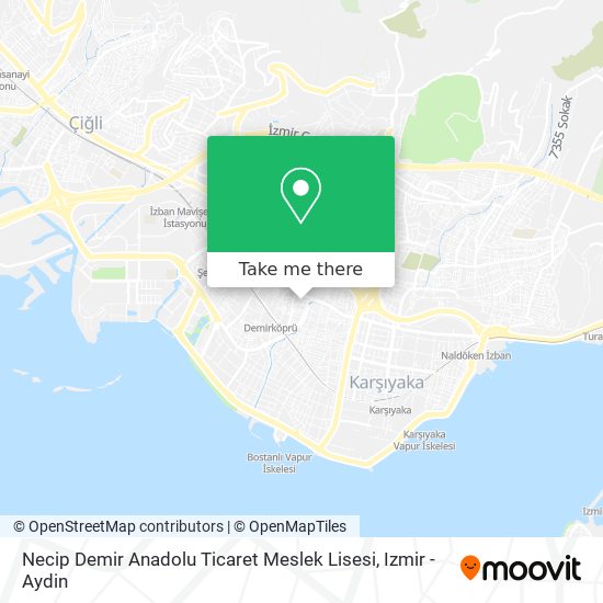 Necip Demir Anadolu Ticaret Meslek Lisesi map