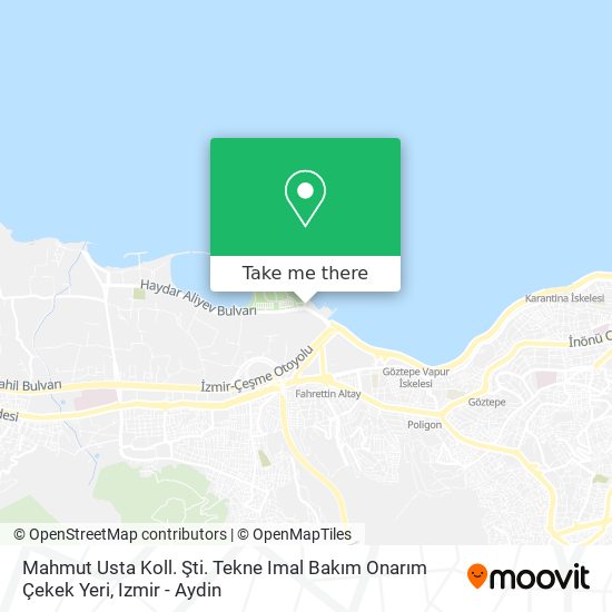 Mahmut Usta Koll. Şti. Tekne Imal Bakım Onarım Çekek Yeri map