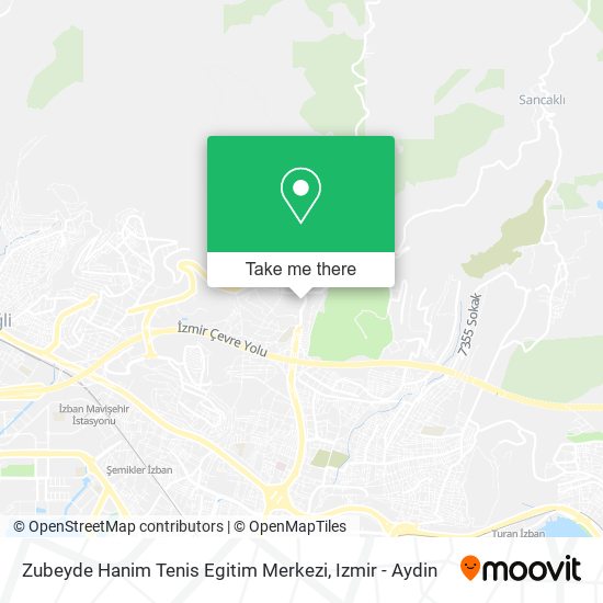 Zubeyde Hanim Tenis Egitim Merkezi map