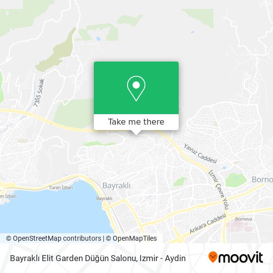 Bayraklı Elit Garden Düğün Salonu map