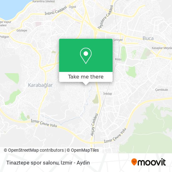 Tinaztepe spor salonu map