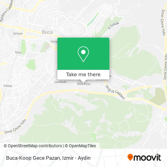 Buca-Koop Gece Pazarı map