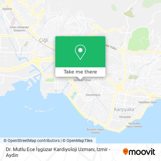 Dr. Mutlu Ece İşgüzar Kardiyoloji Uzmanı map