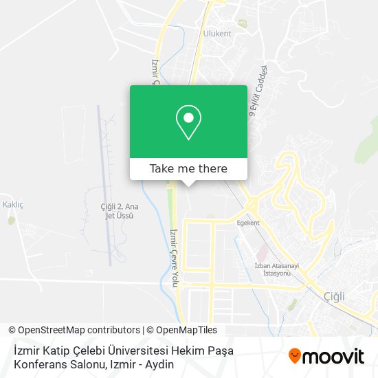 İzmir Katip Çelebi Üniversitesi Hekim Paşa Konferans Salonu map