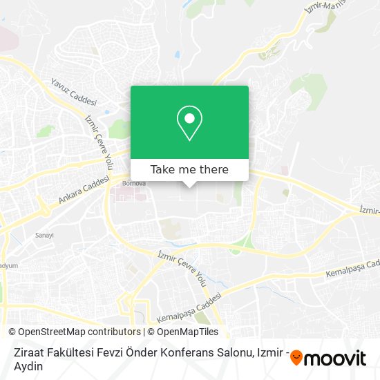Ziraat Fakültesi Fevzi Önder Konferans Salonu map