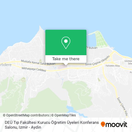 DEÜ Tıp Fakültesi Kurucu Öğretim Üyeleri Konferans Salonu map