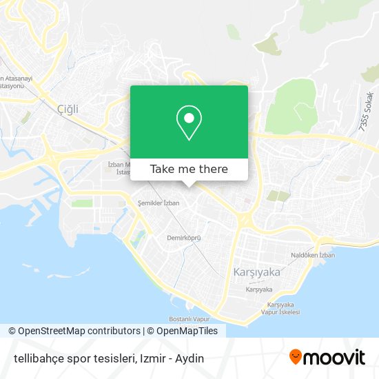 tellibahçe spor tesisleri map