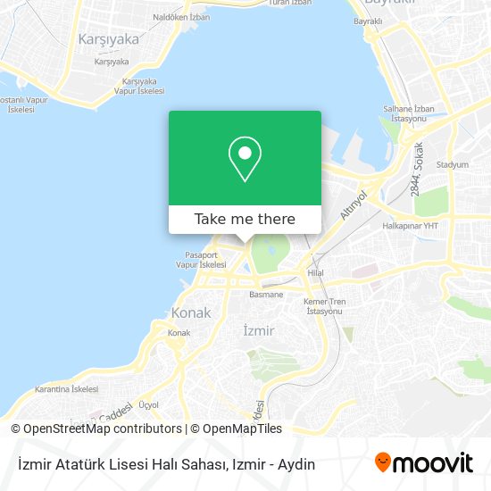 İzmir Atatürk Lisesi Halı Sahası map