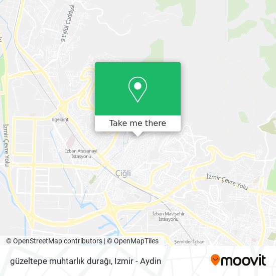güzeltepe muhtarlık durağı map