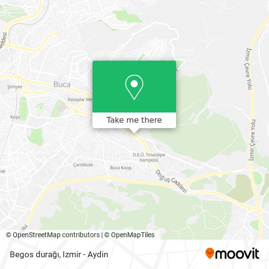 Begos durağı map