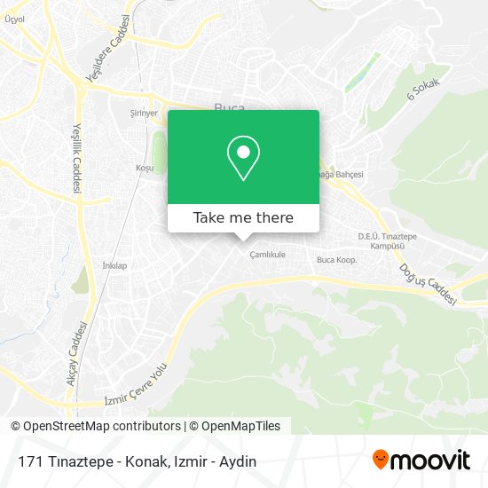 171 Tınaztepe - Konak map