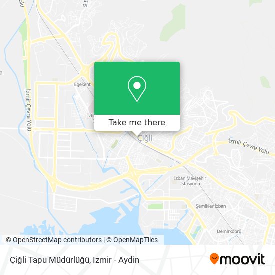 Çiğli Tapu Müdürlüğü map