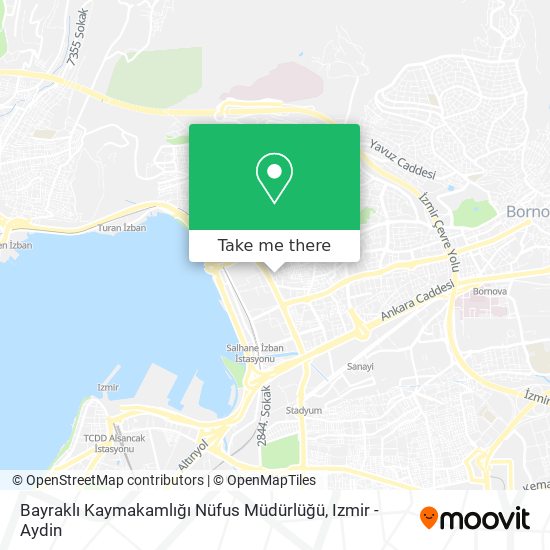 Bayraklı Kaymakamlığı Nüfus Müdürlüğü map