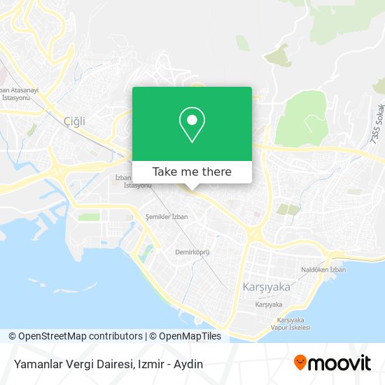Yamanlar Vergi Dairesi map