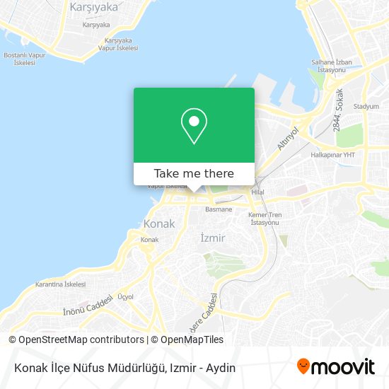 Konak İlçe Nüfus Müdürlüğü map