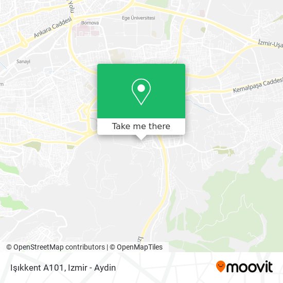 Işıkkent A101 map