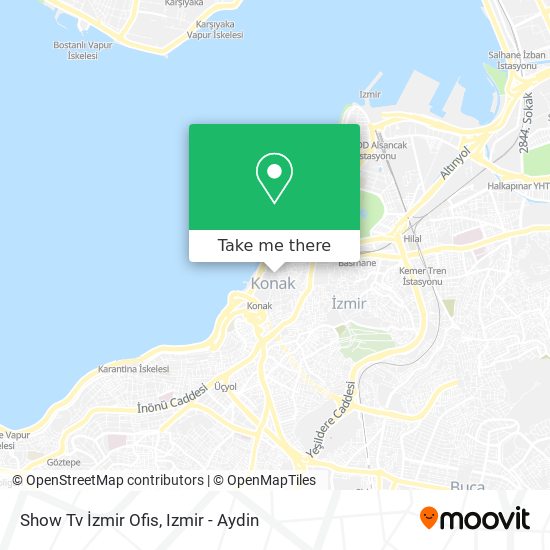 Show Tv İzmir Ofis map