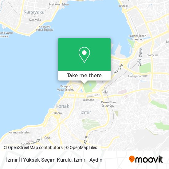 İzmir İl Yüksek Seçim Kurulu map