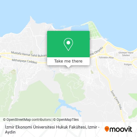 İzmir Ekonomi Üniversitesi Hukuk Fakültesi map
